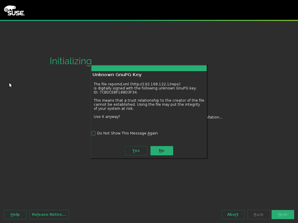 Self-Update installer - Unknown GPG