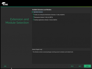 Displaying selected and auto-selected beta extensions