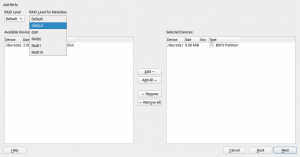 Adding a Btrfs file system