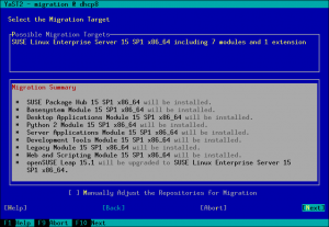 From Leap to SLES via YaST
