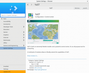 YaST in Discover