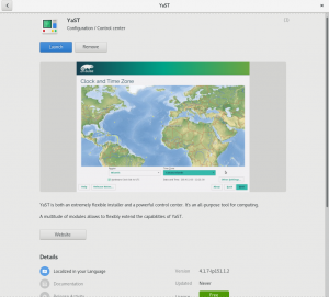 YaST in GNOME Software