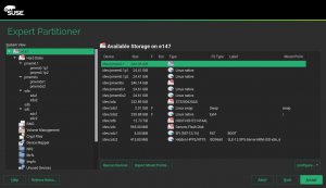 YaST2 Partitioner PMEM Support