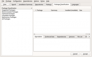 The new Package Classification view in Qt