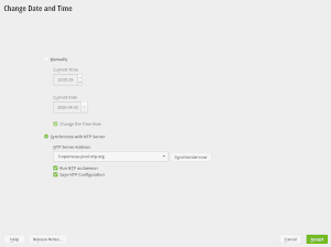 Timezone dialog during installation