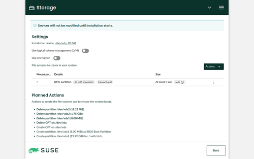 Transactional Btrfs indicator